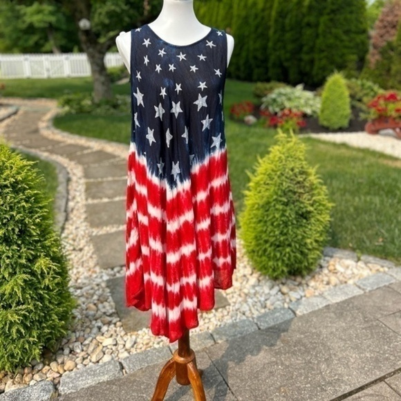 Red white and blue flag dress - Picture 5 of 12